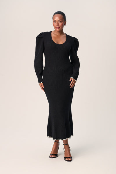 Marin maxi dress in black - Shop dress – adoore.se