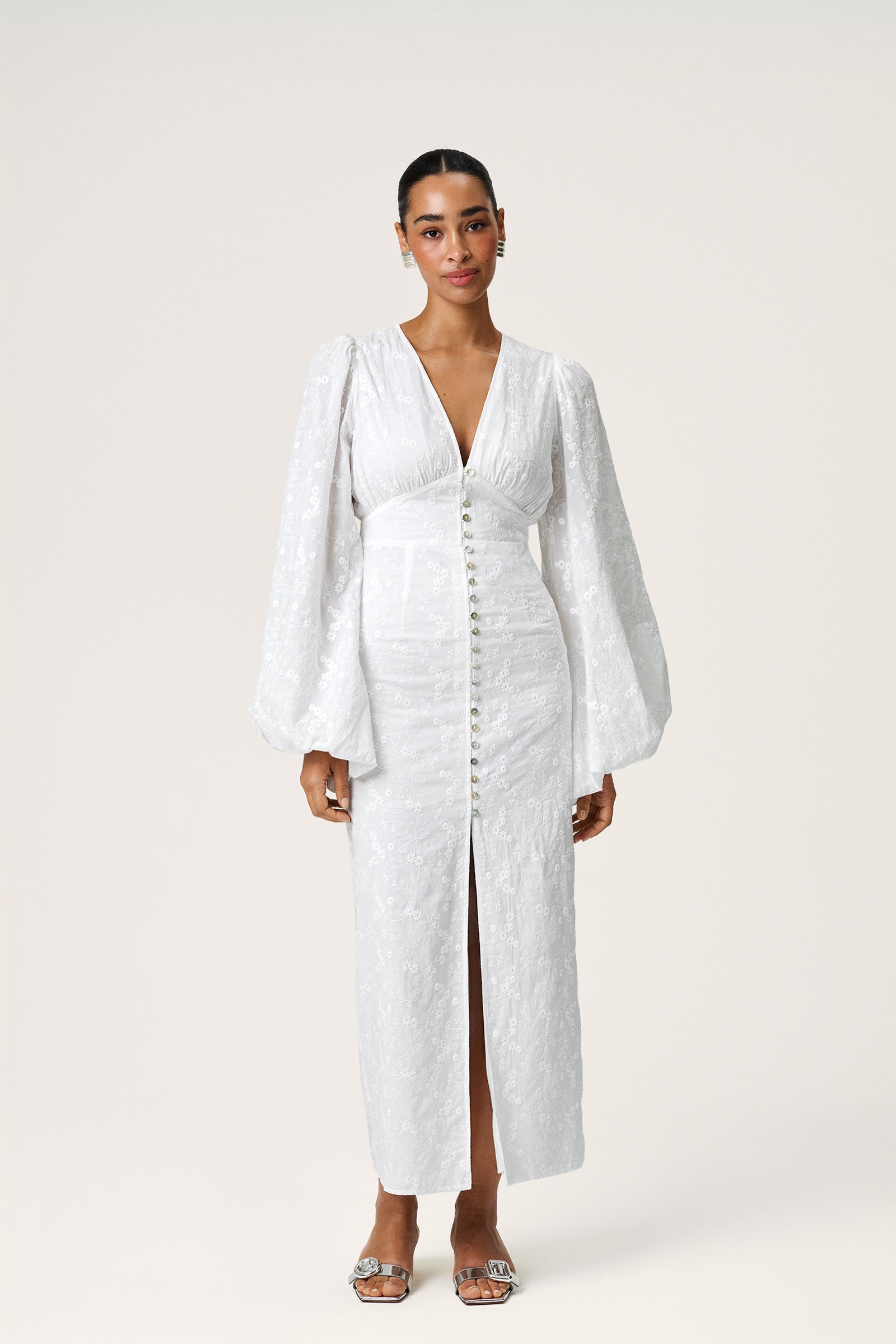 bibiy FLORENCE MINI DRESS ホワイト FLORENCE MINI DRESS/167cm/着用サイズF｜Bibiy.